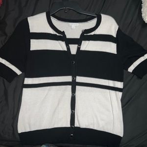 Black and white sweater